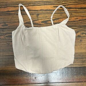 Flattering Abercrombie Crop Corseted top. Size Medium.